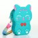 Bag's bag with lightning, turquoise color