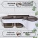 Organizer for storage, hinged, 3 sections, with an adhesive base, 28.7 × 10.5 × 8.5 cm, brown/white color