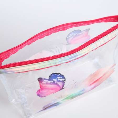 Lightning cosmetic bag, pink color-2