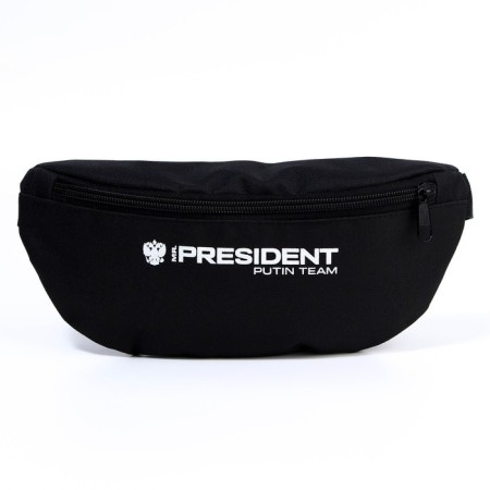 Bag on the belt "Putin Team", 32 x 8 x 15 cm, base, lightning department, black-3