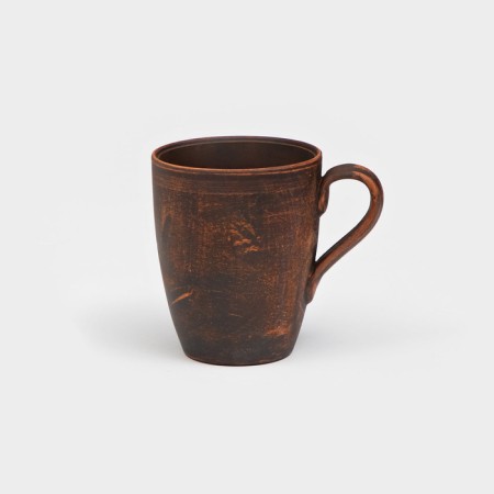 Mug "dining room", smooth, red clay, 0.3 liters