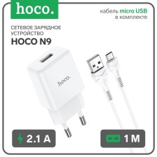 Nice charger Hoco N9, USB - 2.1 A, MicroUSB 1 m cable, white