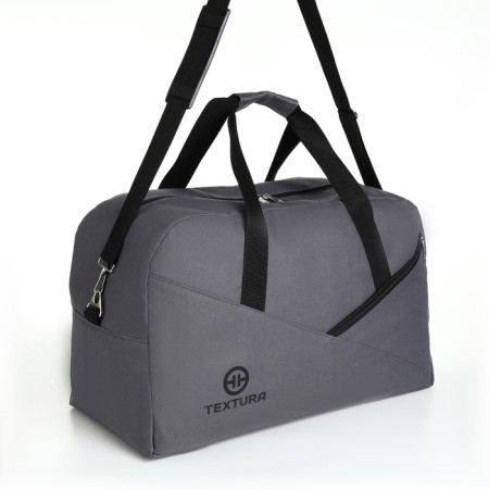 Road bag, textura, large size, color gray-3