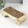 Ceramics candlestick for 2 candles "Greece" d = 7.5 cm gold 22.5x10x7 cm