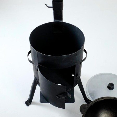 Set for pilaf 4 items, cauldron 8l, stove for a cauldron, cook 42cm, noise 43cm-2