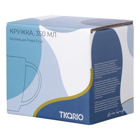 Tkano Freak Fruit mug, 350 ml, blue color-3