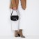 Bag Cross-Bodi with a zipper, black color