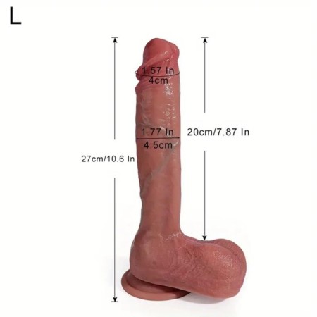 Falloimitator Oka-hips, super-realist, on suction cup, 27 x 5 cm, bodily-3