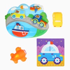 Set for bathing 3 in 1 machine: puzzle and developing toys of crumb I