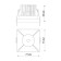 Lamp built -in Novotech. Metis, 10W, LED, 56x73x73 mm, black color