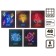 A set of notebooks of 5 pieces, 48 ​​sheets in the Calligrata "Neon" cage, covered cardboard, offset unit