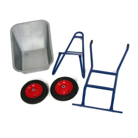 Construction car, two -wheeled: cargo/n 200 kg, volume of 100 l, blue pens-7