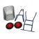 Construction car, two -wheeled: cargo/n 200 kg, volume of 100 l, blue pens
