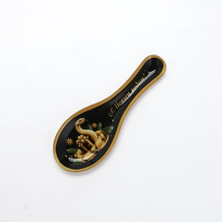 Gift set of New Year's Dear attention "Happy New Year": stand under the spoon, spatula-3