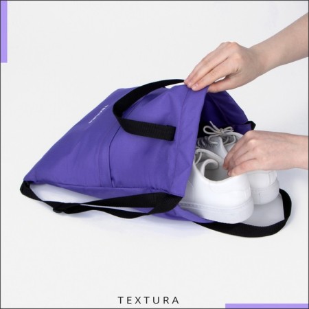 Bag for screed shoes, outer pocket, textura, purple color-7