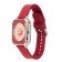 Women's watch, D-2 cm, silicone strap L-25 cm, red