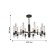 Supreme chandelier, 5x40W E14, black color