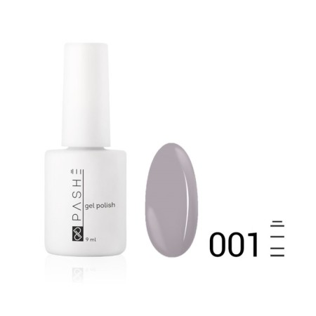 Color gel polish Pashe, No. 001 evening haze, 9 ml
