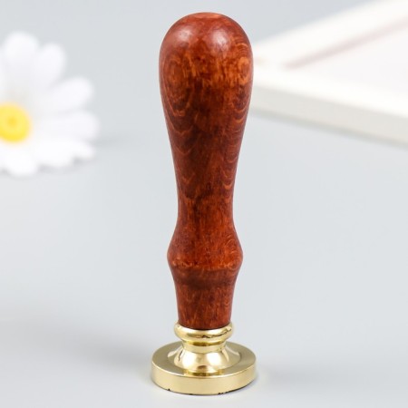 Printing for wax with a wooden handle "Summer Journey" 9x2.5x2.5 cm-2