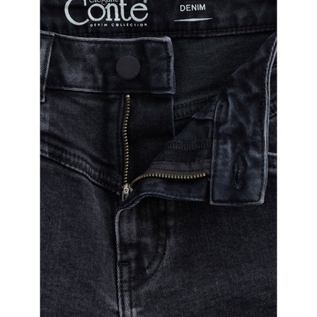 Women's jeans with a high landing CONTE Elegant Mom Fit, size m, color Washed Grey-9