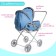 Stroller for puppets universal, metal frame
