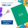 A set of color cardboard "corrugated" 10 sheets 10 colors, 180g/m2, 21x29.7 cm