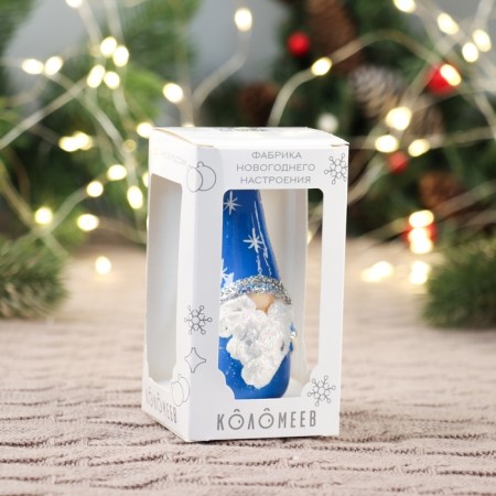 Christmas tree decoration "Merry bearded 1", in a gift package H-10cm mix-1