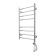 Domoterm electric heated towel rail "Medea" P8, 400x800 mm, right, chrome