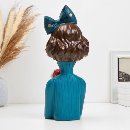 Figure "Girl with Apple" 14x14x37cm-2