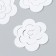 The workpiece of Foamiran "Flower Curly" 10x9.5 cm set 5 pcs. white