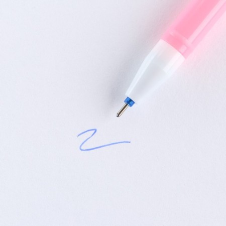 Pen Priklik ball blue paste plastic with a rubber add -in -line “Strong and independent”-2
