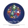 The tablecloth “New Year's ball”, round, oxford, elastic band, size 120x120 cm, diameter 75-100 cm