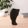 Vase Ceramics "Profile" 12x23 cm, black