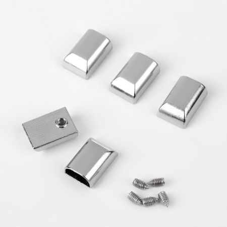 Tips for lightning, 11 mm, 15 × 11 × 6 mm, 5 pcs, Nickel color-1
