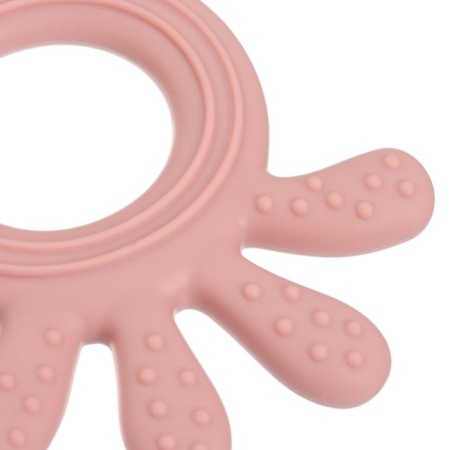 Silicone teething "Octopus", pink color, Mum & Baby-4