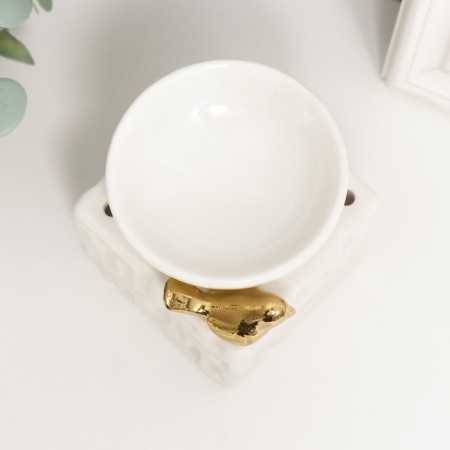 Aroma lamp ceramics "Golden Figure" 9,5x7.5x7.5 cm, mix-5