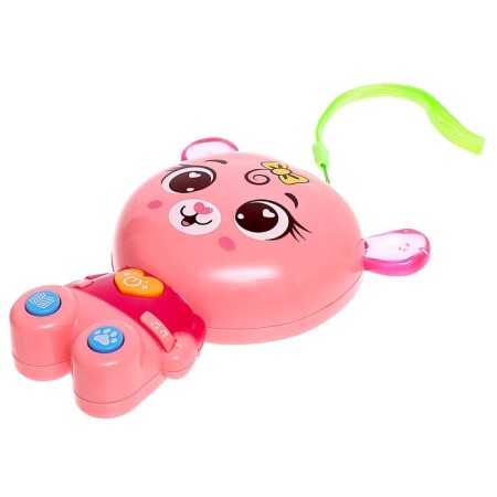 Musical toy "Favorite animals: Mishutka", sound, light, pink color-1