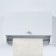 A cabinet suspended for a bathroom with a rod for towels, with doors, white, 60 x 17.4 x 40 cm
