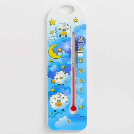 Room thermometer, blue color-4
