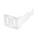 Radiator bracket, tripartite, polymer coating