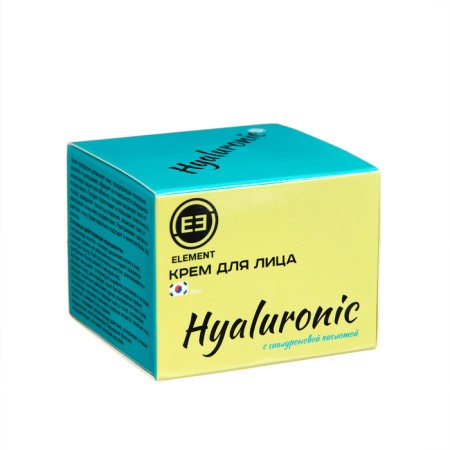 Element face cream with hyaluronic acid, 50 ml