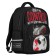 School backpack 40 x 30 x 19 cm, ergonomic back, Bruno VisConti 12-002 + Penal, Football, Black
