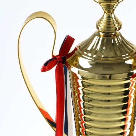 Cup 154a, award figure, gold, plastic stand, Tricolor, 59 x 23 x 12 cm-5