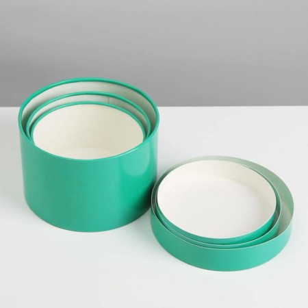 A set of hats 3 in 1 sea wave, gift packaging, 16 x 10, 14 x 9, 13 x 8.5 cm-3