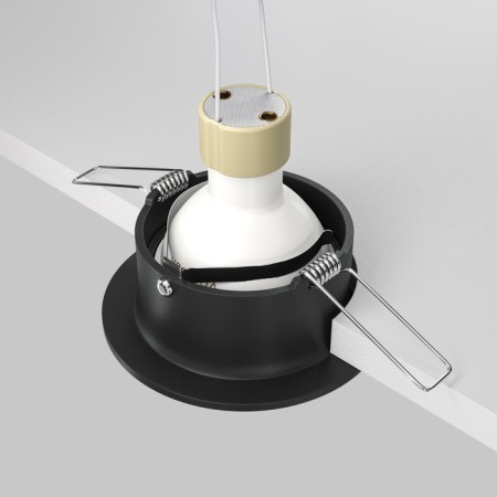 The built-in lamp Technical DL027-2-01B, 1x50W, 8.5x8.5x3 cm, GU10, black color black-8