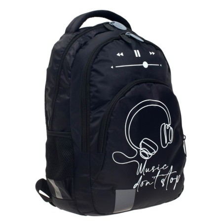 Youth backpack, 44 x 30 x 17 cm, ergonomic back, calligrata p "Headphones"-6