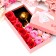 Soap roses of colored shades and a gold rose, set