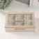 Casket tree with divisions "Triangles Ornament" White with gold 23x15x7 cm