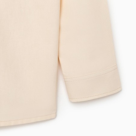 Рубашка для девочки MINAKU: Casual collection KIDS цвет бежевый, рост 140-5