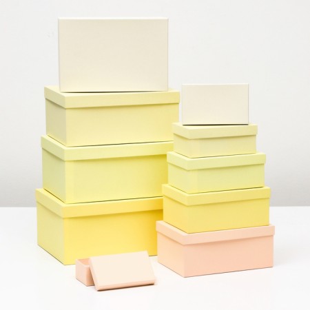 Set of boxes 10 in 1 "Sunny", 31 x 20 x 13-12 x 7 x 4 cm-1
